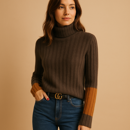 Warm Crew Neck Knit Sweater for Women - Nocini