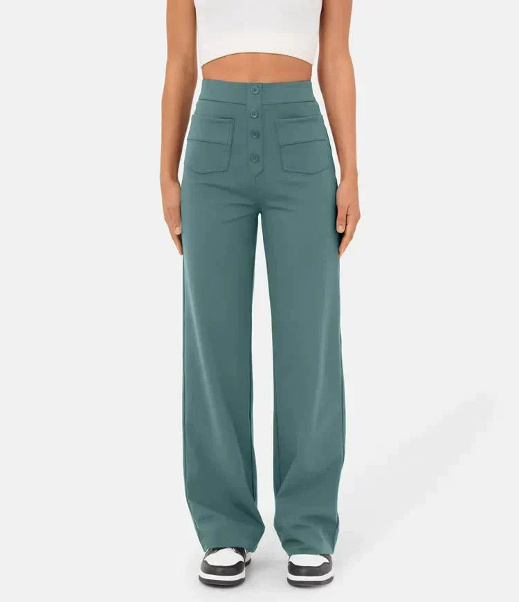 Comfortable High Waist Stretchy Pants - Sophia - Pexav