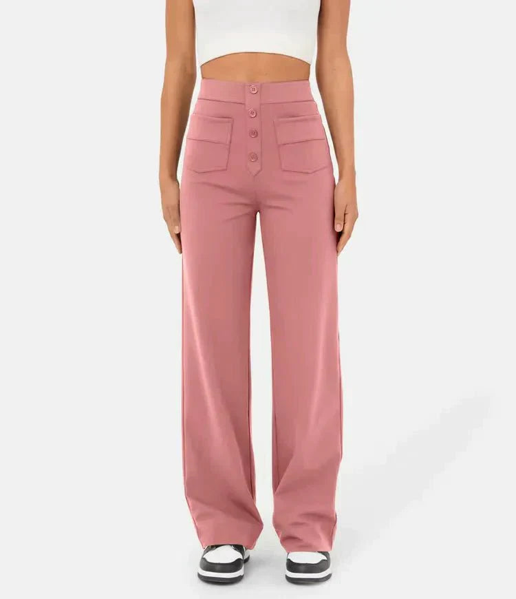 Comfortable Women's Straight Leg Stretchy Daily Pants