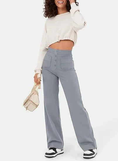 Comfortable Women's Straight Leg Stretchy Daily Pants