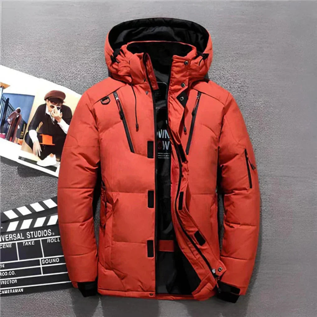 Warm Waterproof Hooded Mens Coat - Olytrend