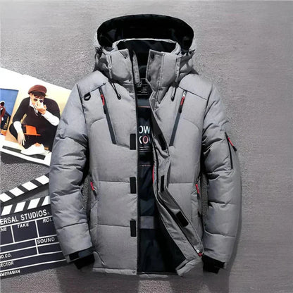 Warm Waterproof Hooded Mens Coat