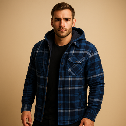 Men's Classic Bomber Hoodie Jacket - Nocini