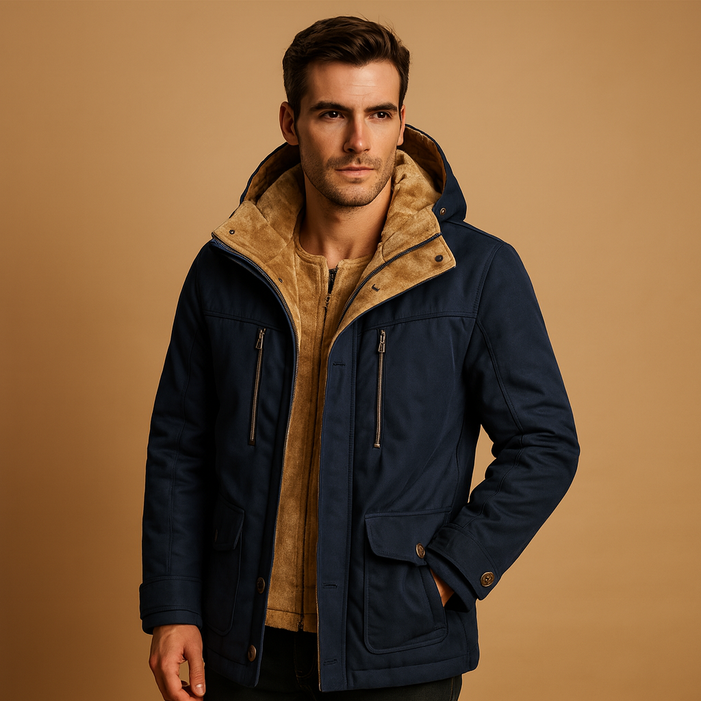 Hooded winter coat for men | Marcus - Nocini