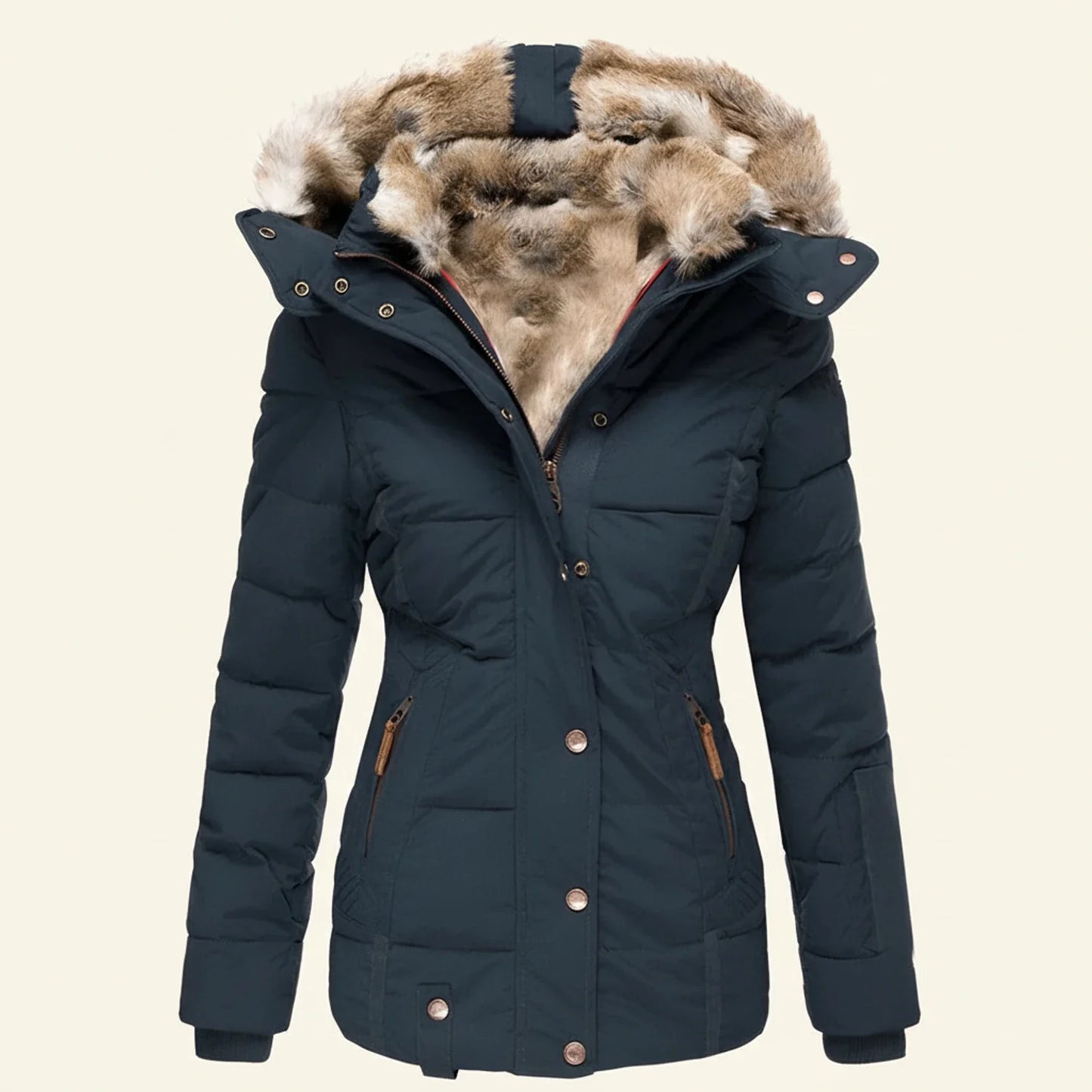 Warm Waterproof Puffer Coat for Ladies