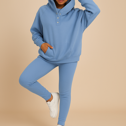 Casual Women's Hoodie and Sweatpant Set - Nocini