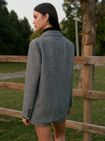 Classic Patterned Wool Jacket