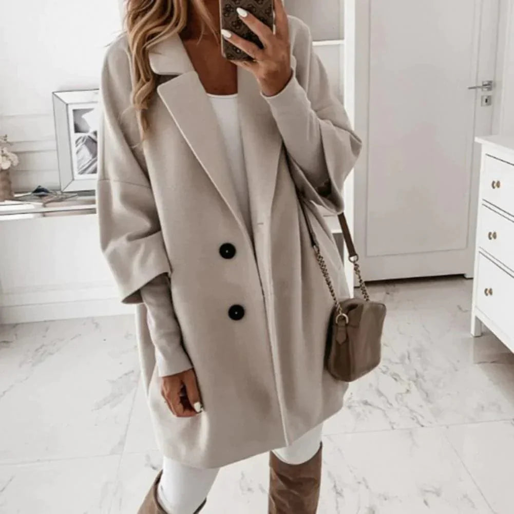 Classic Fit Women's Long Wool Coat