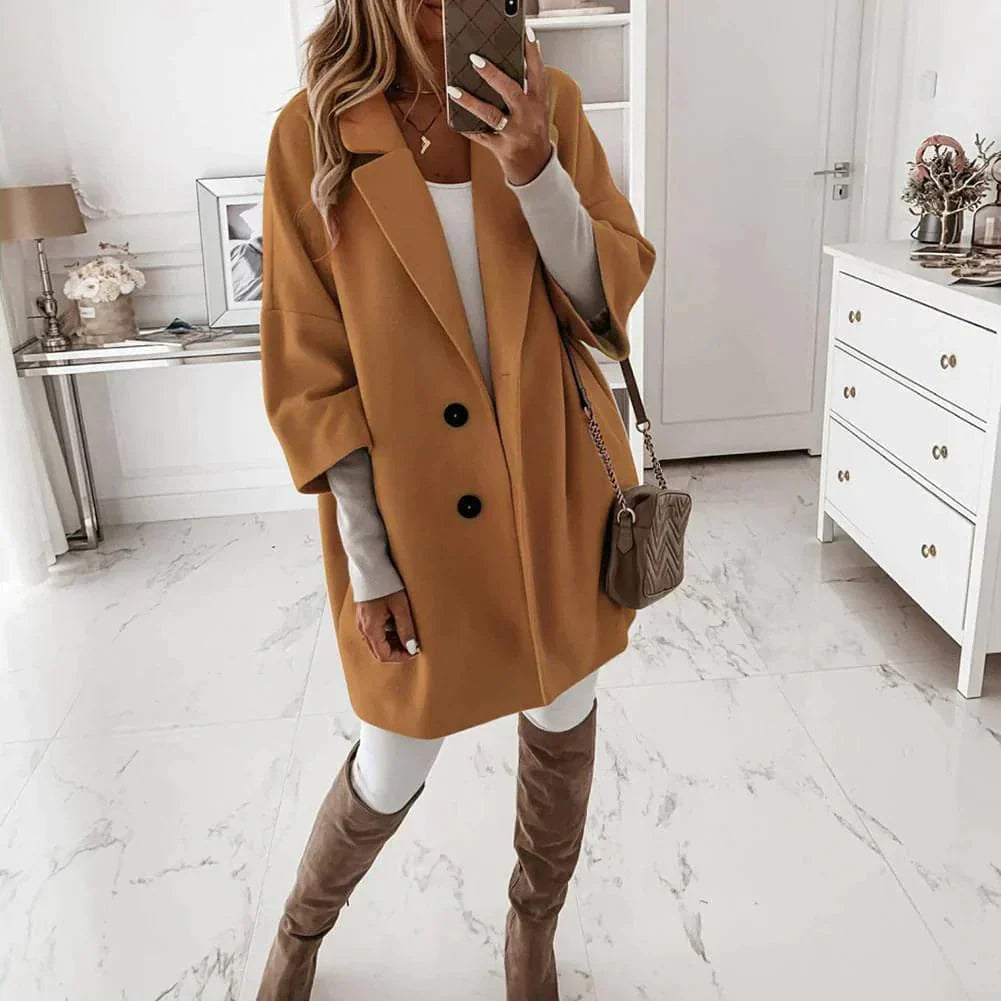 Classic Fit Women's Long Wool Coat