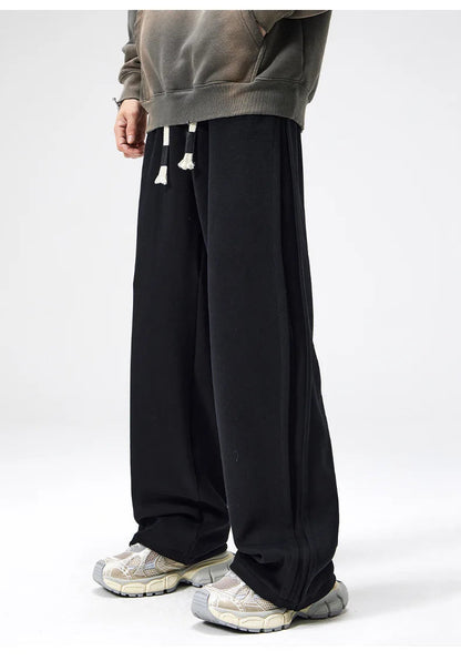 Image of Hudson | Men's Wide Leg Drawstring Casual Pants