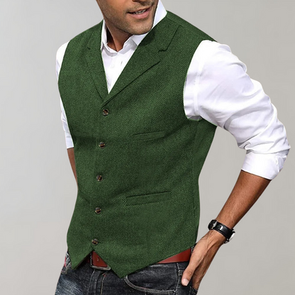 Stylish Mens Quilted Vest - Pexav