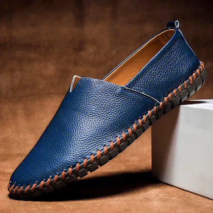 Luxury Slip On Loafers Real Leather Shoes