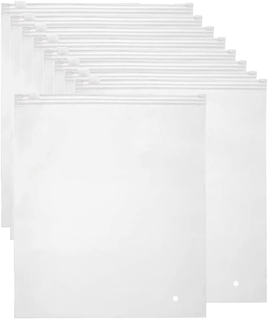 Breathable Clear Plastic Storage Bags – 40 Pack Closet Organizers - Pexav