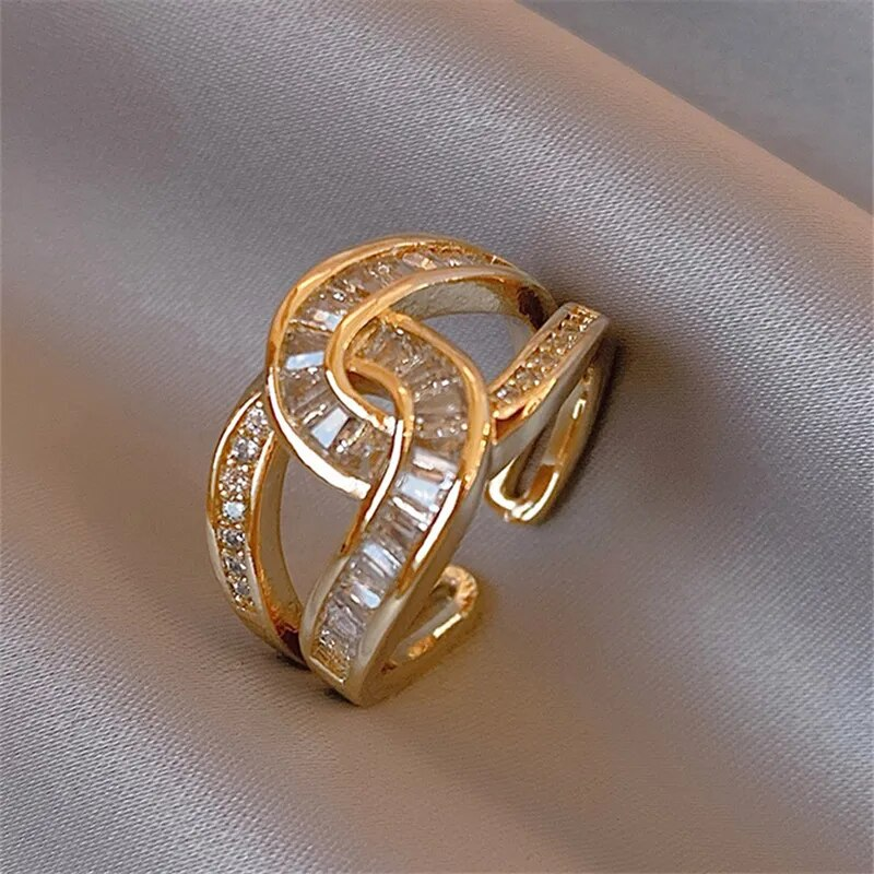 Simple Knot Adjustable Fashion Ring - Nocini