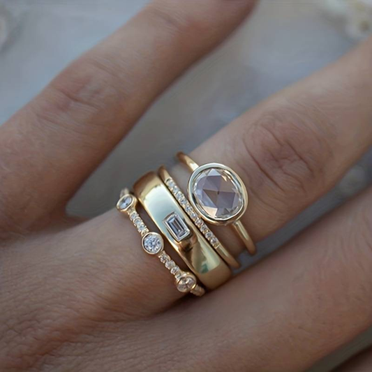 Affordable Gold and CZ Fashion Rings - Nocini