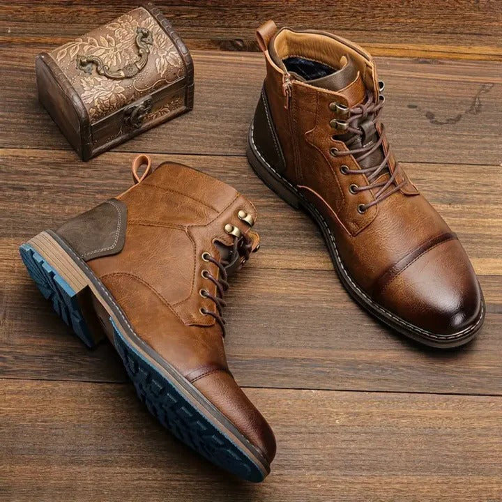 Classic Mens Leather Shoes - Pexav