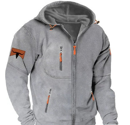 Comfortable Mens Fleece Hooded Jacket - Pexav