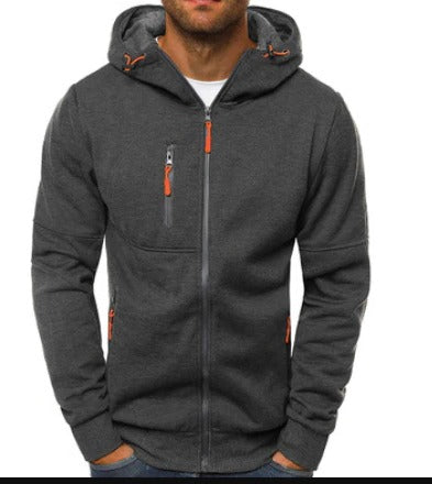 Comfortable Mens Fleece Hooded Jacket