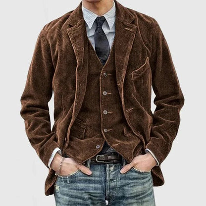 Rugged Textured Mens Jacket - Pexav