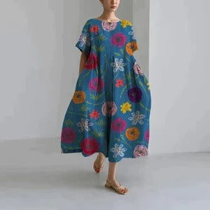Floral Pattern Women's Dress