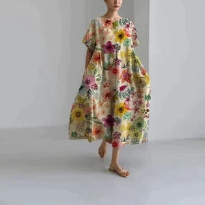 Floral Pattern Women's Dress