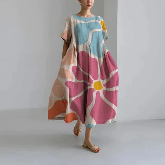 Floral Pattern Women's Dress - Pexav