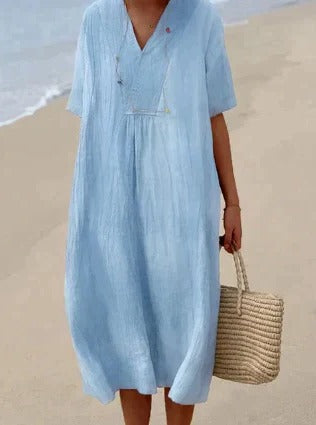 Comfortable Loose Fit Dress - Pexav