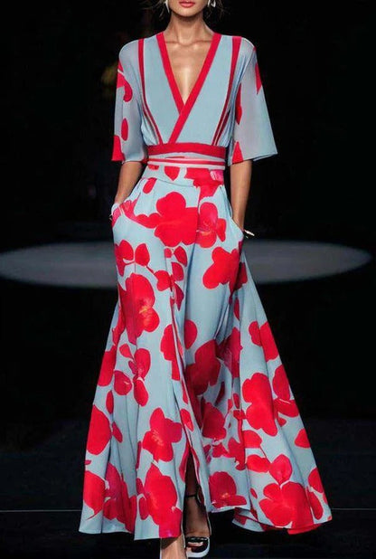 Elegant Maxi Evening Dress - Pexav
