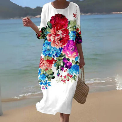 Flared Knee Length Women's Dress