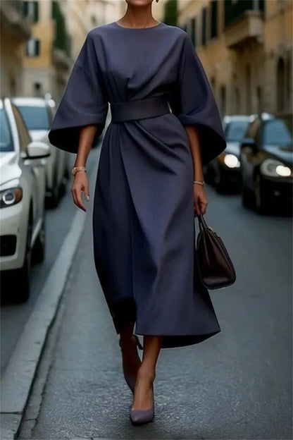 Flared Knee Length Women's Dress