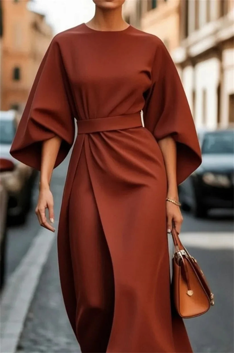 Flared Knee Length Women's Dress