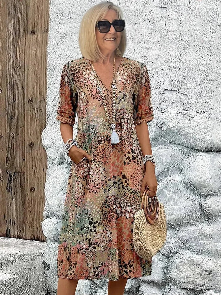 Ladies' Classic V Neck Dress