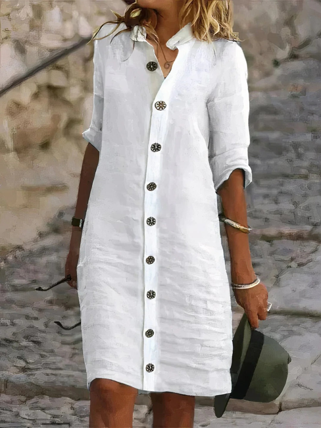 Classic Front Button Sundress