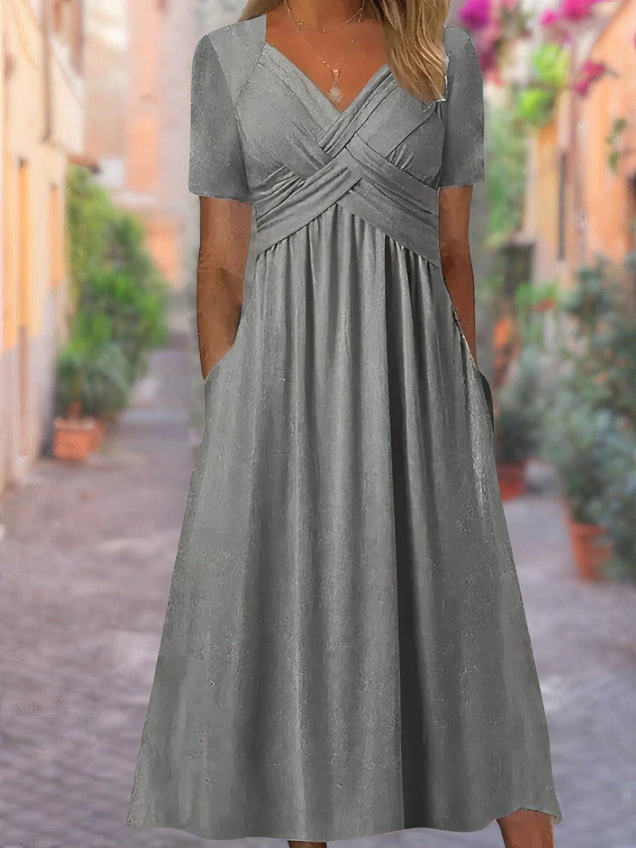 Sunny Sleeveless V Dress