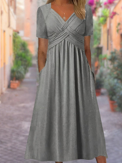Sunny Sleeveless V Dress