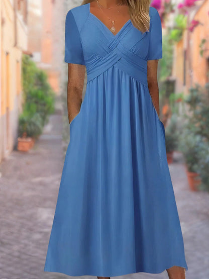 Sunny Sleeveless V Dress