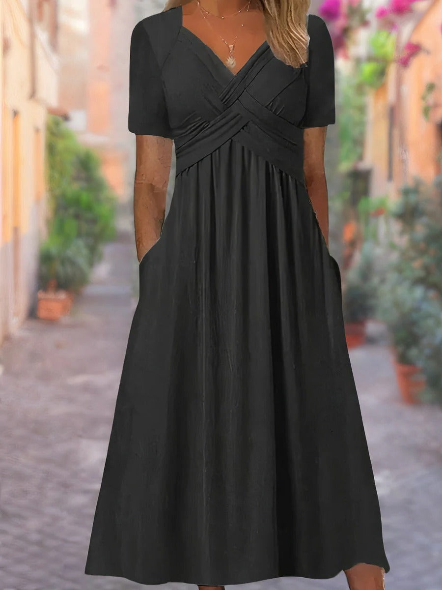 Sunny Sleeveless V Dress