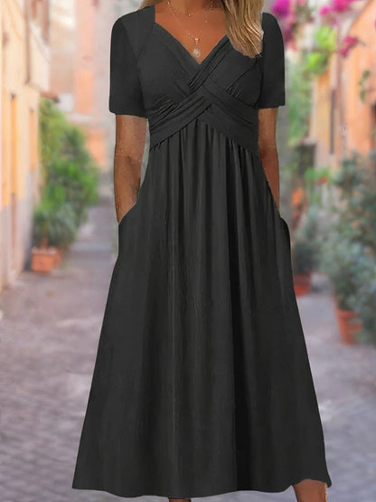 Sunny Sleeveless V Dress