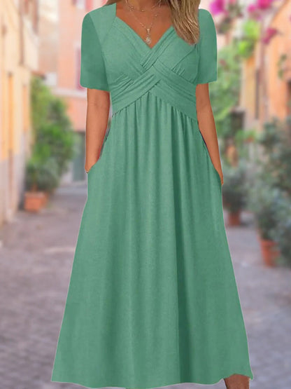 Sunny Sleeveless V Dress
