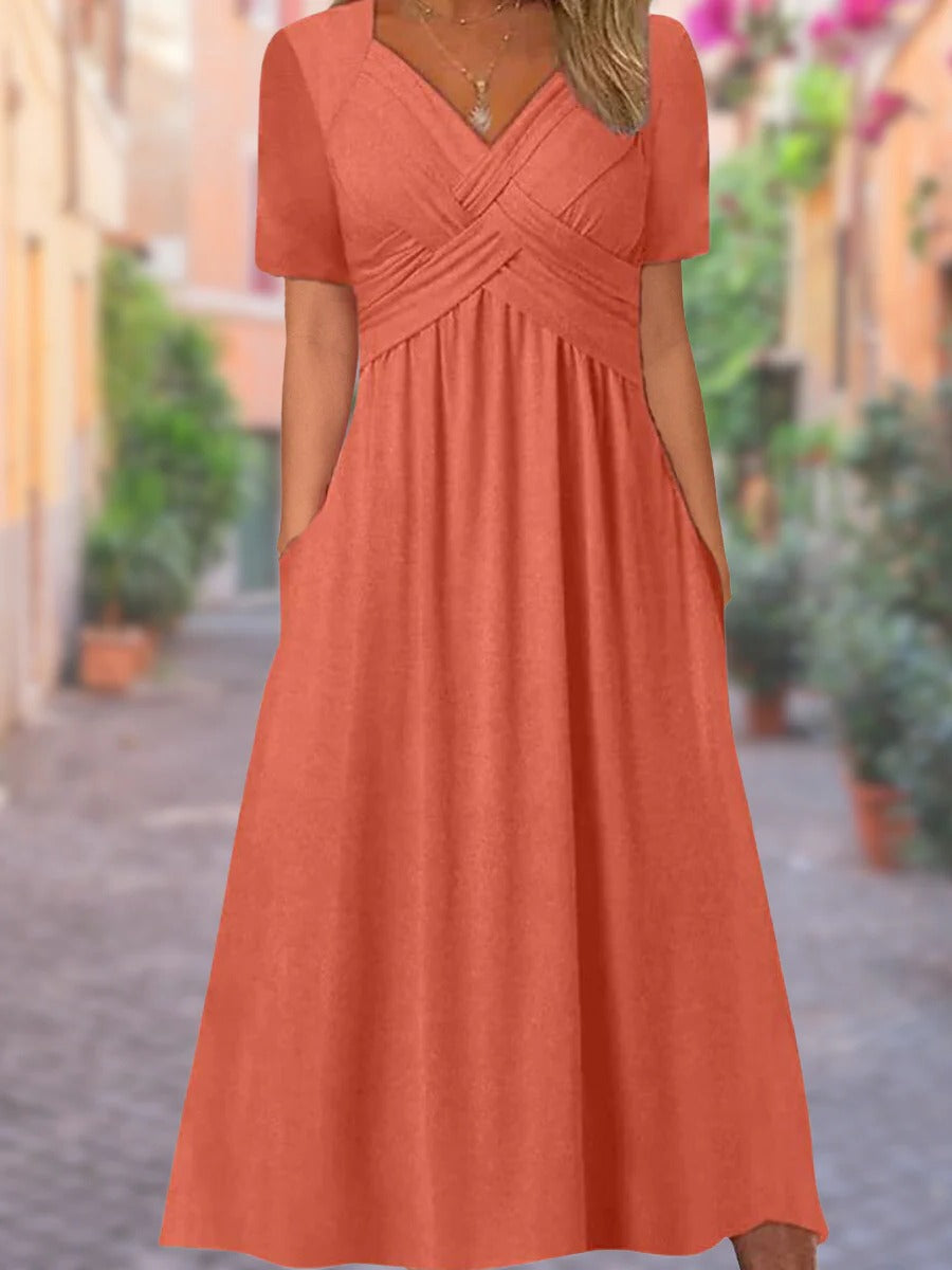 Sunny Sleeveless V Dress