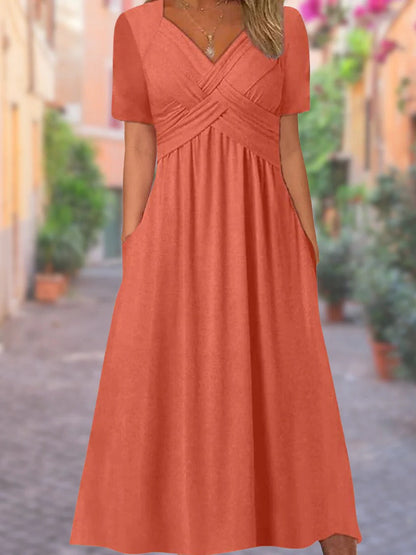 Sunny Sleeveless V Dress