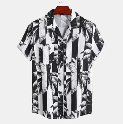 Vintage Island Shirt with Floral Design