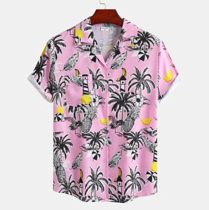 Vintage Island Shirt with Floral Design