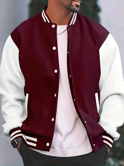 Classic Sports Bomber Jacket For Men