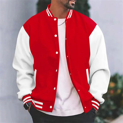 Classic Sports Bomber Jacket For Men