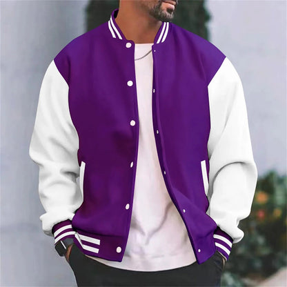 Classic Sports Bomber Jacket For Men
