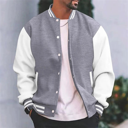 Classic Sports Bomber Jacket For Men