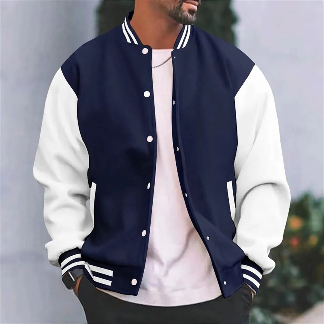Classic Sports Bomber Jacket For Men