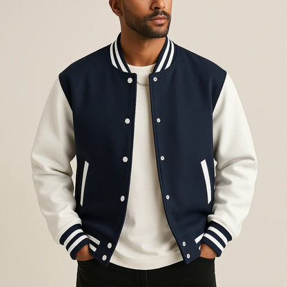 Classic Sports Bomber Jacket For Men
