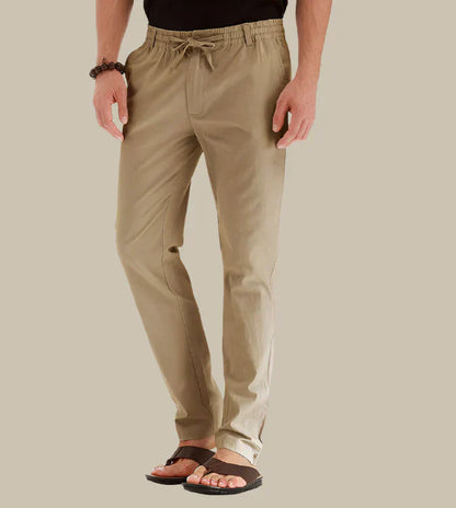 Comfortable Men's Drawstring Summer Trousers